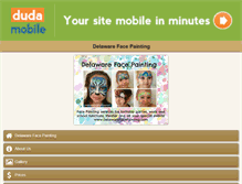 Tablet Screenshot of delawarefacepainting.com